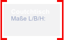 Coutchtisch Mae L/B/H: